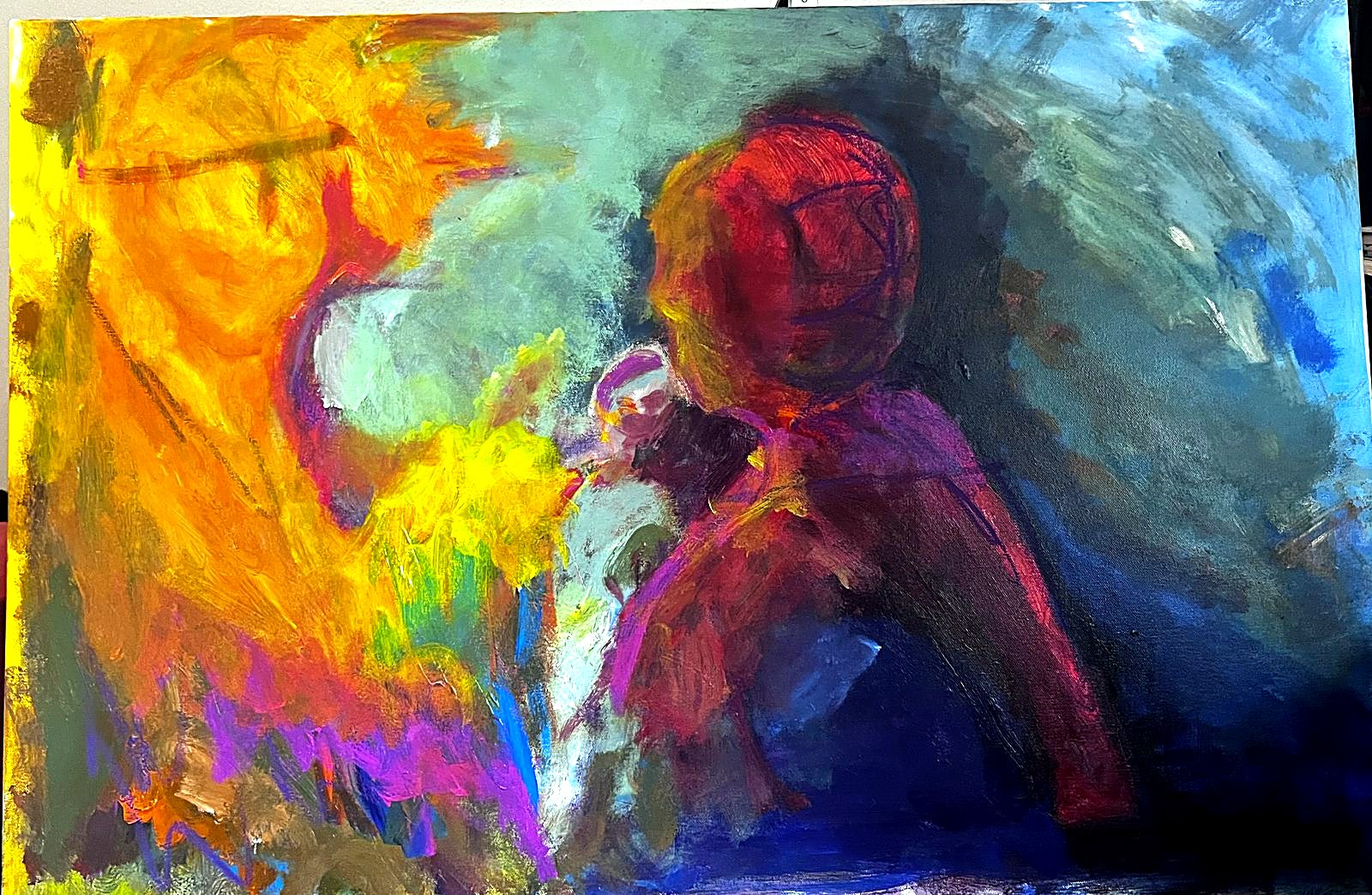 Halo Drift, painting by Dylan Blanchard