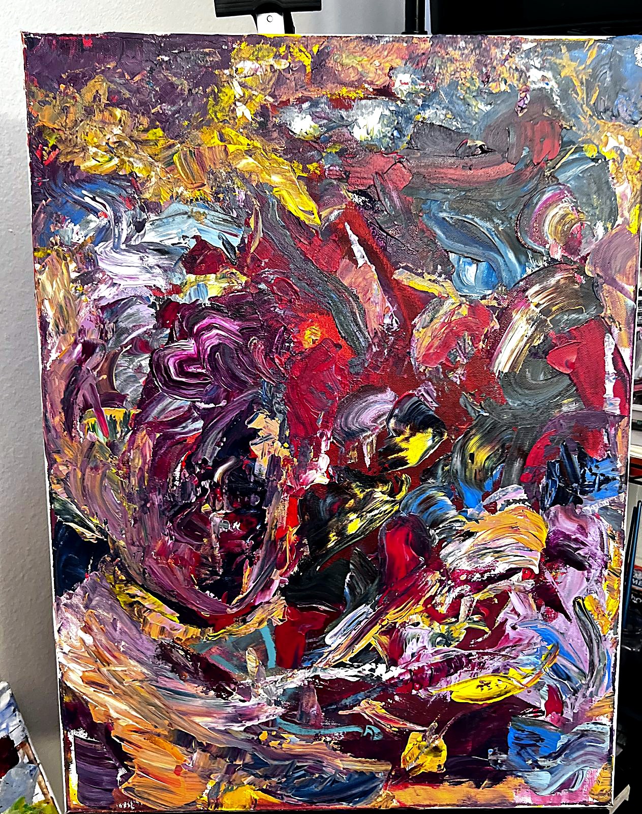 Ember Coil, painting by Dylan Blanchard