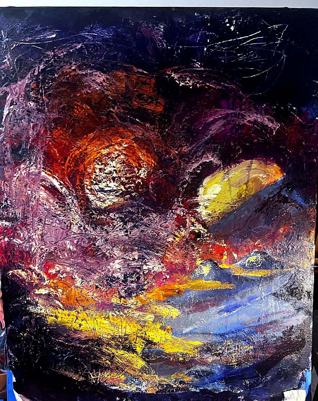 Night Bloom, painting by Dylan Blanchard